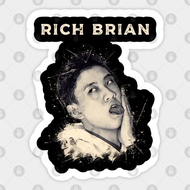 rich brian Sticker by Yopi